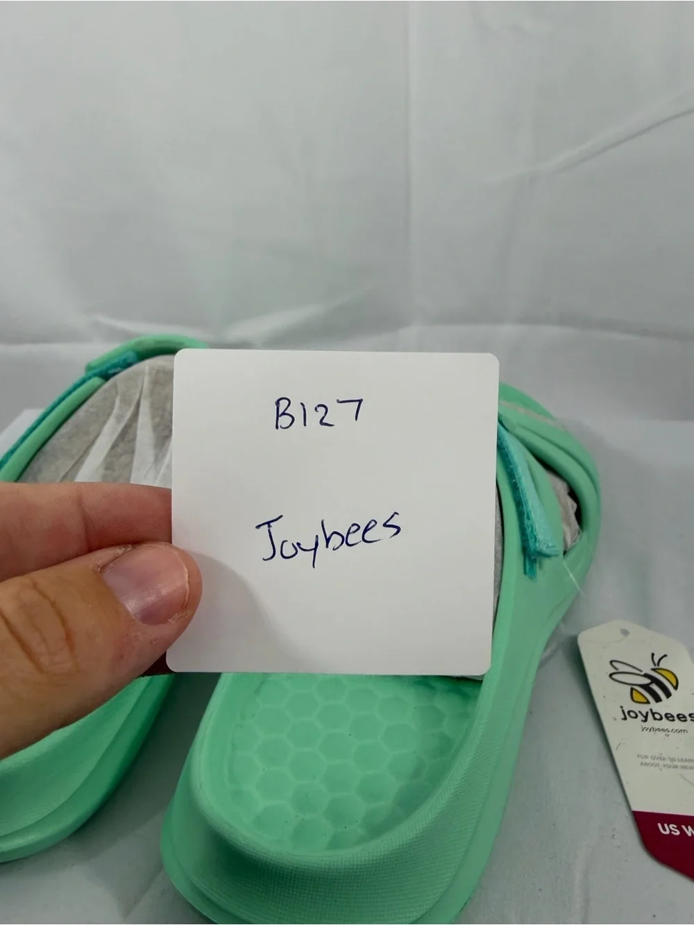 NWT Joybees Women’s Size 9 Mint Green Slip-On Sandals